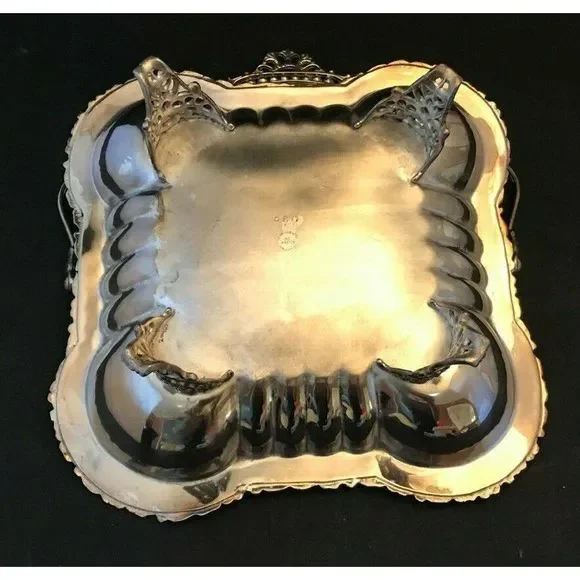 Columbia Silver Co Quadruple Dish w/ Handle